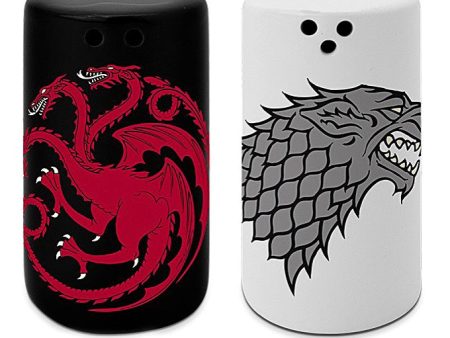 Game Of Thrones - Stark & Targaryen - Salt & Pepper Shakers Cheap