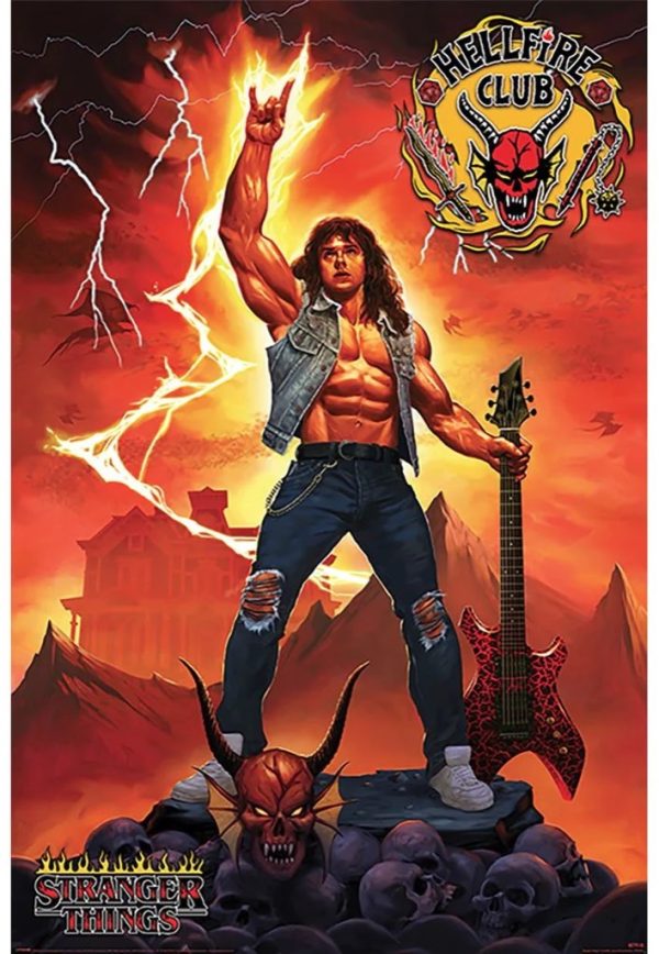 Stranger Things - Hellfire Club Rock God Maxi - Poster Hot on Sale