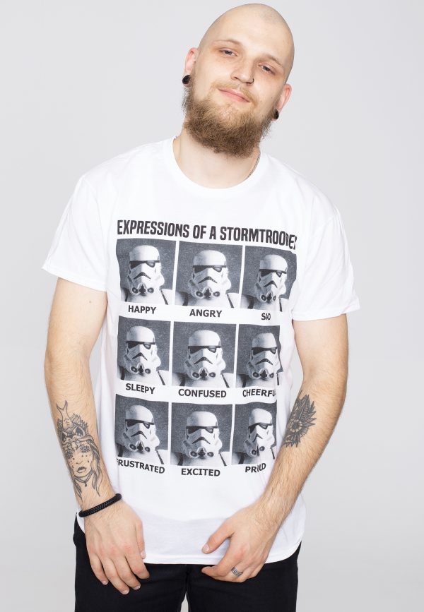 Star Wars - Expressions Of Stormtrooper White - T-Shirt Cheap