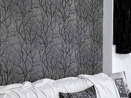 Killstar - Wicked Woods Black - Wallpaper Hot on Sale