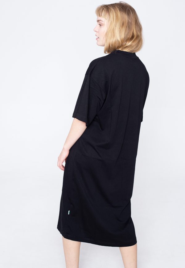 Urban Classics - Ladies Organic Long Oversized Black - Dress on Sale