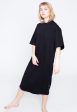 Urban Classics - Ladies Organic Long Oversized Black - Dress on Sale