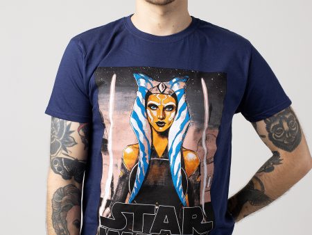 Star Wars - Ahsoka White Blades Navy - T-Shirt Fashion