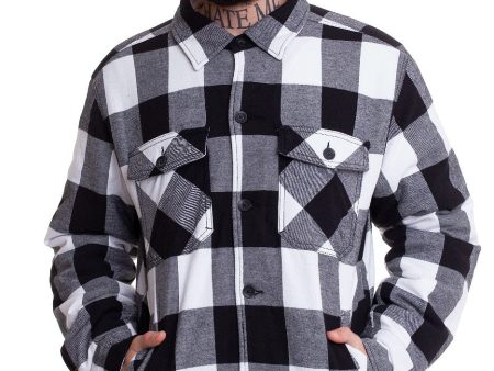 Brandit - Lumberjacket White Black - Jacket Discount