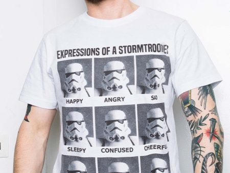 Star Wars - Expressions Of Stormtrooper White - T-Shirt Cheap