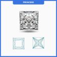 Certified 1.01CT H SI1 Princess Cut Diamond Discount