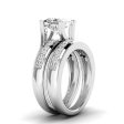 1.70-4.20 CT Princess Cut Lab Grown Diamonds - Bridal Set Discount