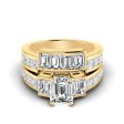 3.05-5.55 CT Princess & Emerald Cut Lab Grown Diamonds - Bridal Set Online Sale