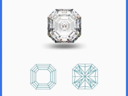 0.35CT I-J VS Ascher Cut Diamond MDL#D9030-9 on Sale