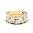 2.30-4.80 CT Princess Cut Lab Grown Diamonds - Bridal Set Online Sale