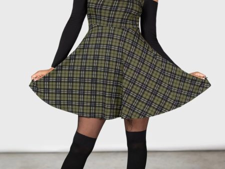 Killstar - Estine Skater Green - Dress Sale