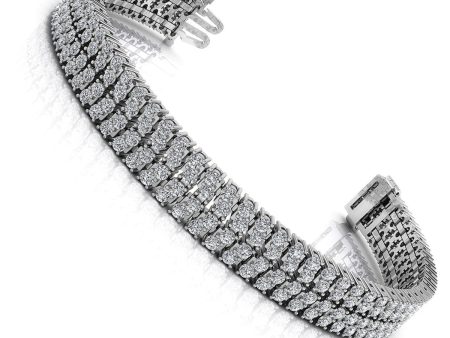 5.00-7.00 CT Round Cut Diamonds - Diamond Bracelet For Sale