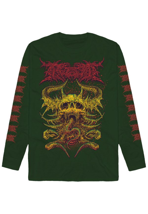 Ingested - Contagion Forest Green - Longsleeve Hot on Sale