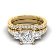 1.55-4.05 CT Round & Princess Cut Lab Grown Diamonds - Bridal Set Online