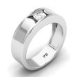 0.35 CT Round Cut Lab Grown Diamonds - Mens Wedding Band on Sale