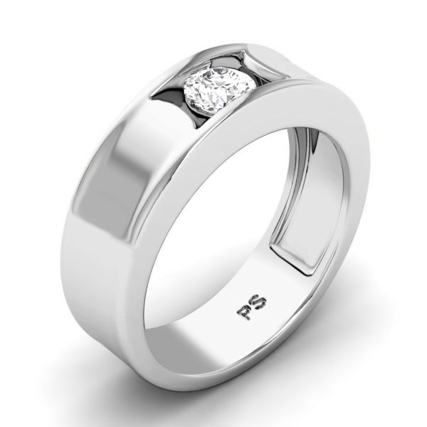 0.35 CT Round Cut Lab Grown Diamonds - Mens Wedding Band on Sale