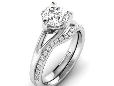 0.65-3.15 CT Round Cut Lab Grown Diamonds - Bridal Set Online now