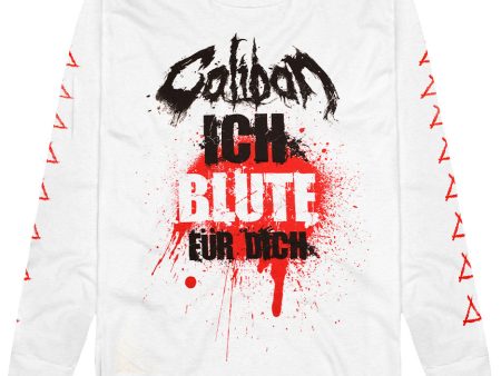 Caliban - Ich Blute Für Dich White - Longsleeve Supply