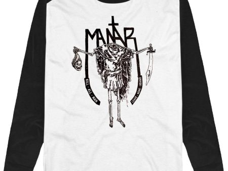 Mantar - Kill All Man White Black - Longsleeve Online now