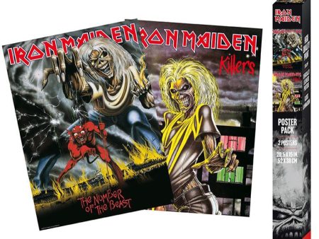 Iron Maiden - Killers  Number Of The Beast Chibi Set - Poster For Sale