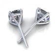 VIP 1.00CT Diamond Stud Earrings in 14KT White Gold For Discount