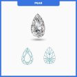 0.30CT K-L SI3-I1 Pear Cut Diamond MDL#D9225-16 Online Hot Sale