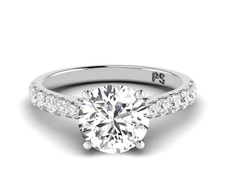 0.85-3.35 CT Round Cut Lab Grown Diamonds - Engagement Ring For Discount