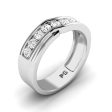 0.65 CT Round Cut Lab Grown Diamonds - Mens Wedding Band on Sale