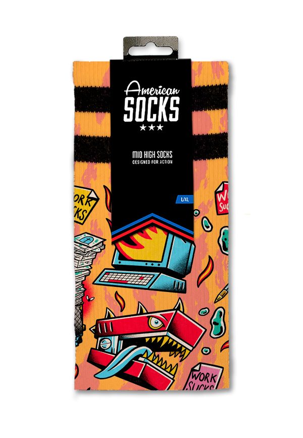 American Socks - Work Sucks Mid High - Socks For Discount