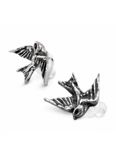 Alchemy England - Swallows Silver - Earrings For Discount