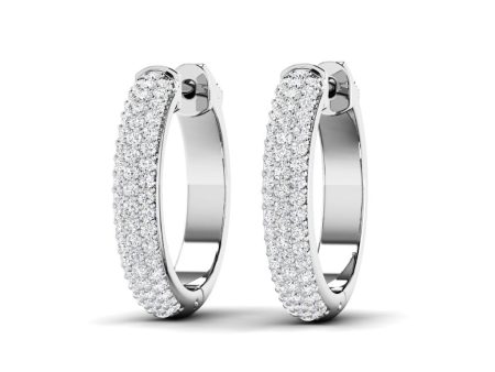 0.75-1.25 CT Round Cut Diamonds - Hoop and Drop Earrings Online