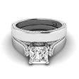 1.00-3.50 CT Round & Princess Cut Lab Grown Diamonds - Bridal Set Online Hot Sale