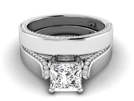 1.00-3.50 CT Round & Princess Cut Lab Grown Diamonds - Bridal Set Online Hot Sale