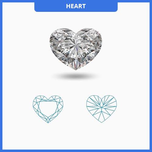 0.25CT I-J VS Heart Shape Diamond MDL#D9112-9 Online Hot Sale