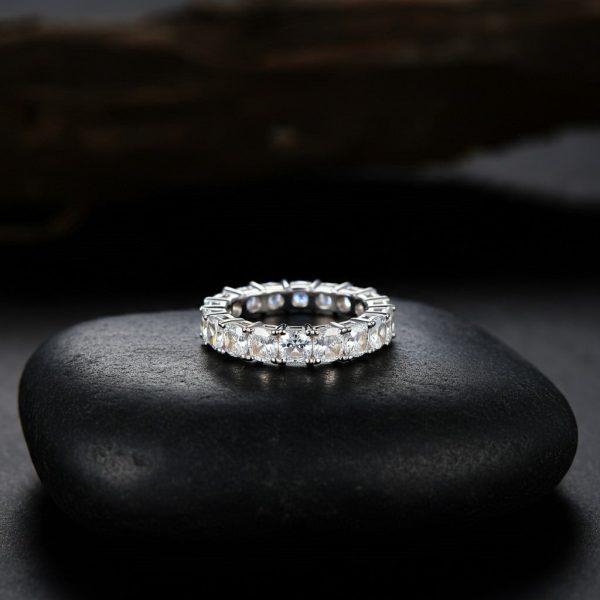 2.00-8.00 CT Cushion Cut Lab Grown Diamonds - Eternity Ring Sale