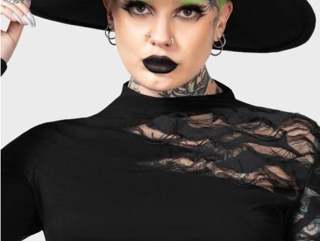 Killstar - Crescent Fedora Black - Hat Fashion