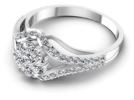 0.65 CT Round Cut Diamonds - Fashion Ring Online Hot Sale