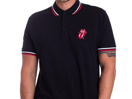 The Rolling Stones - Classic Tongue - Polo on Sale