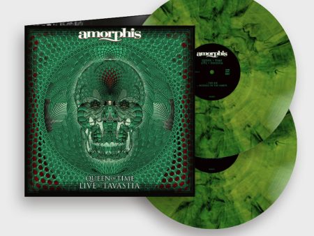 Amorphis - Queen Of Time (Live At Tavastia 2021) Green Black - Marbled 2 Vinyl Discount