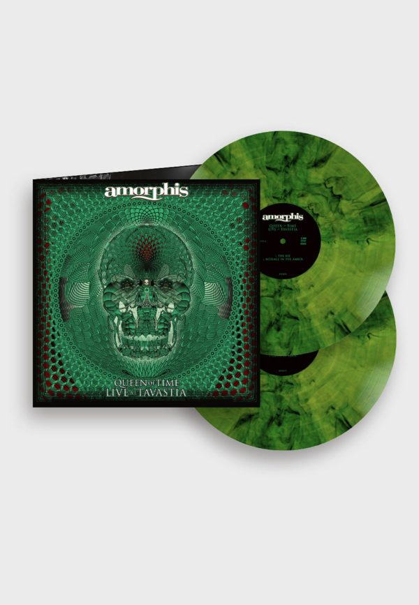 Amorphis - Queen Of Time (Live At Tavastia 2021) Green Black - Marbled 2 Vinyl Discount