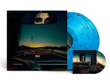 Alice Cooper - Road Ltd. Blue Black - Marbled 2 Vinyl + DVD Online Hot Sale