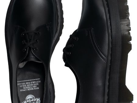 Dr. Martens - V 1461 Quad Mono Black Felix Rub Off - Girl Shoes Supply