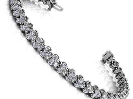 2.00-6.00 CT Round Cut Diamonds - Diamond Bracelet Hot on Sale