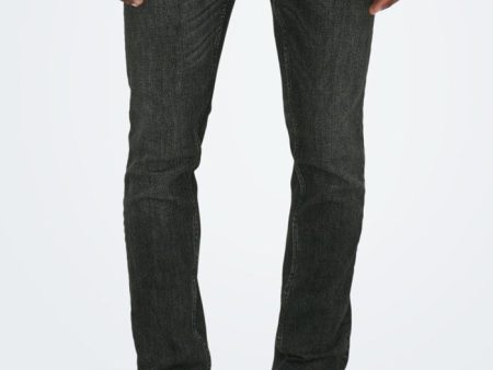 Only & Sons - Loom Slim Black Denim - Jeans For Cheap