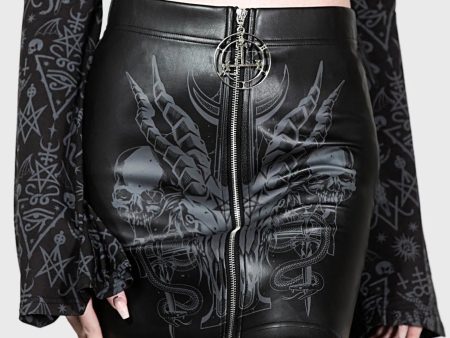 Killstar - Scarlet Flame Mini Black - Skirt Online Sale