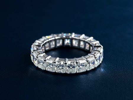 4.00-10.00 CT Radiant Cut Lab Grown Diamonds - Eternity Ring For Sale