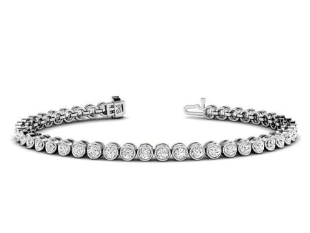 2.00-9.00 CT Round Cut Lab Grown Diamonds - Tennis Bracelet For Discount