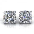 VIP 1.00CT Diamond Stud Earrings in 14KT White Gold For Discount