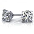 VIP 1.00CT Diamond Stud Earrings in 14KT White Gold For Discount