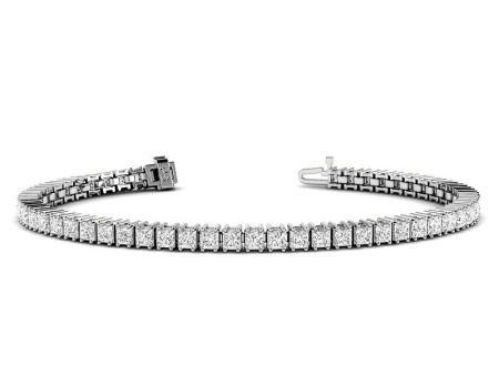 4.00-14.50 CT Round Cut Lab Grown Diamonds - Tennis Bracelet on Sale